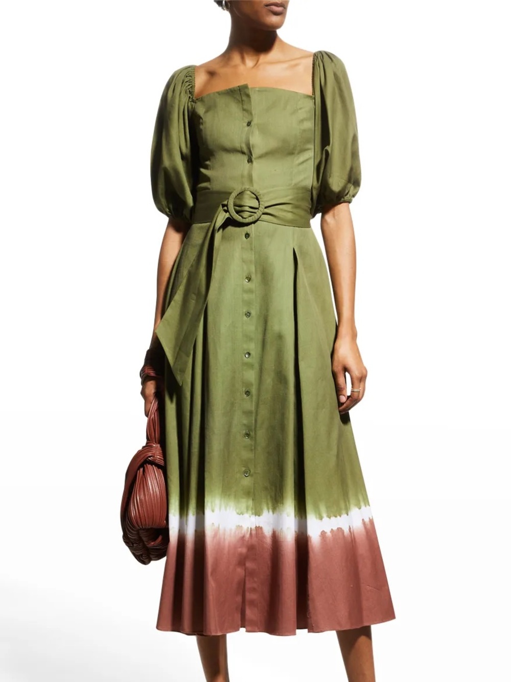 Sachin + Babi Shannon Belted Button-Down Dress - Size 10